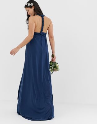 navy multiway maxi dress