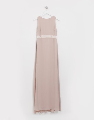 asos pink gown