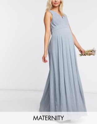 tfnc serene blue grey maxi dress