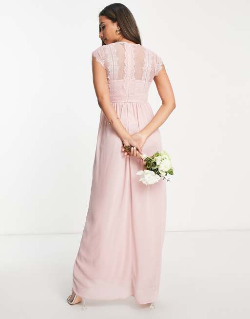 Tfnc lace detail 2024 maxi bridesmaid dress