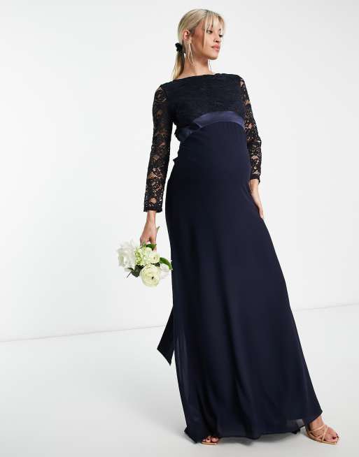 Maternity bridesmaid dresses clearance black