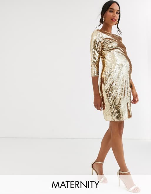 Asos maternity best sale sequin dress