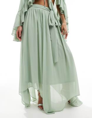[TFNC] TFNC maxi skirt in sage green (part of a set) 14 Sage Green