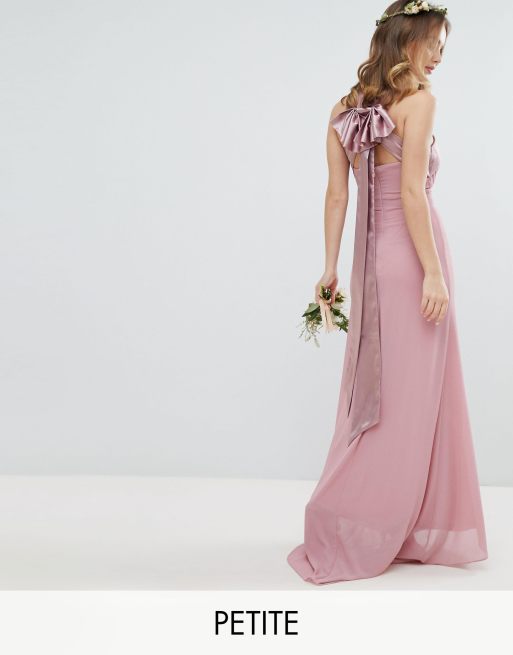 Tfnc bow best sale back pleated maxi