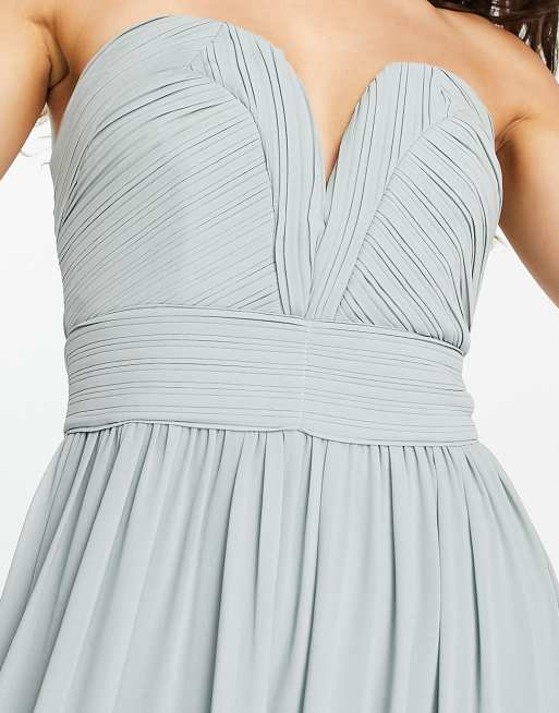 Tfnc bandeau maxi outlet bridesmaid dress