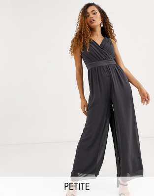 grey bridesmaid jumpsuit