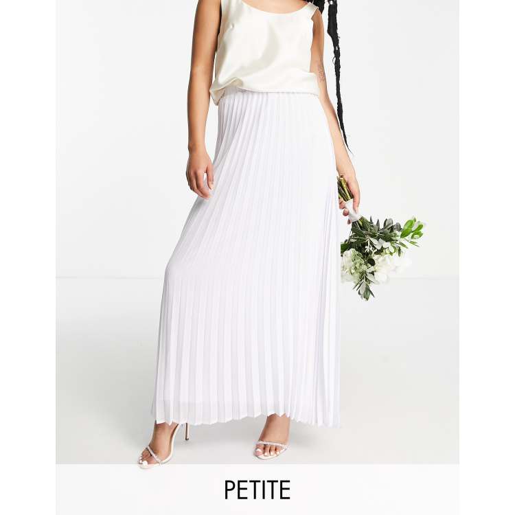 Petite pleated maxi skirt best sale