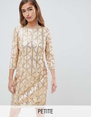 geometric sequin dress