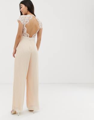 lace detail jumpsuit