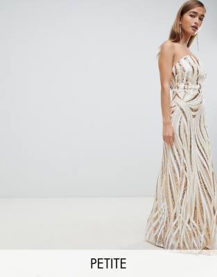 bandeau sparkly dress