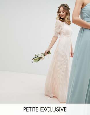 tfnc pleated bridesmaid dress