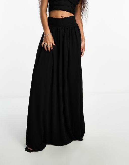 Black jersey maxi skirt cheap petite