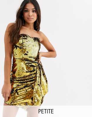 sequin bandeau dress