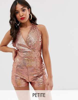 gold sequin playsuit