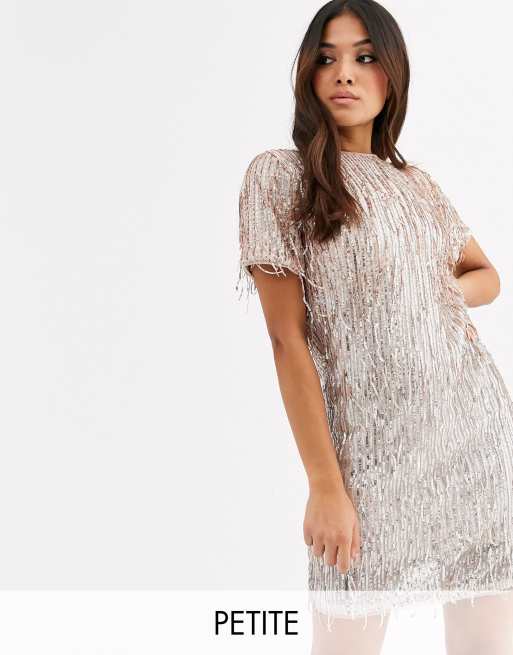 Tfnc sequin shift clearance dress