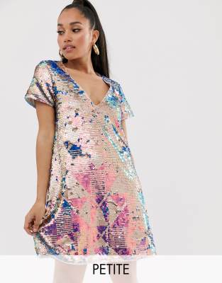 t shirt sequin dress