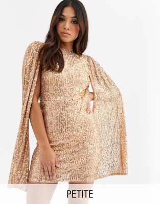 vestito paillettes rosa