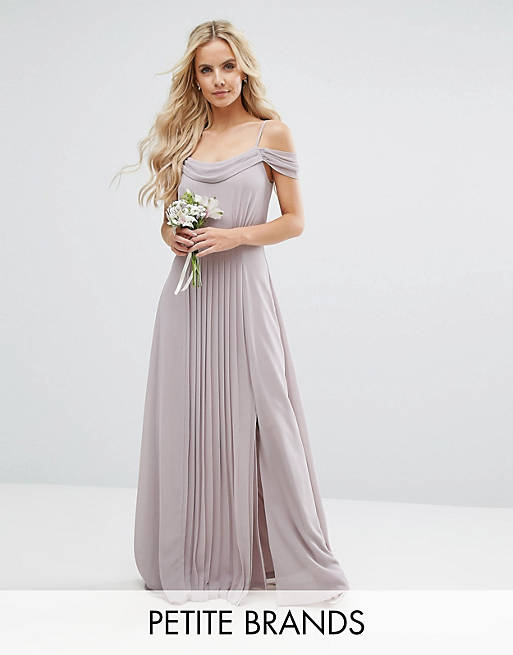 TFNC Petite Wedding Cold Shoulder Embellished Maxi Dress | ASOS