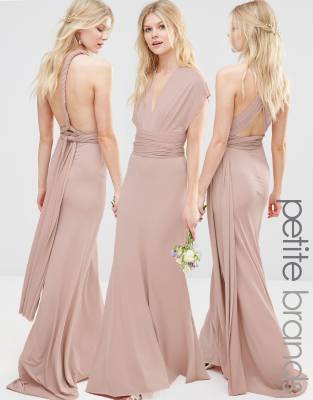 multiway maxi dress pink