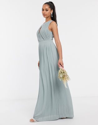 tfnc sage green bridesmaid dress