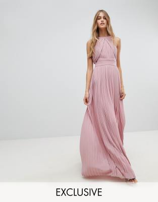 tfnc pleated bridesmaid dress