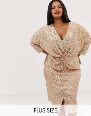 rose gold dress for plus size