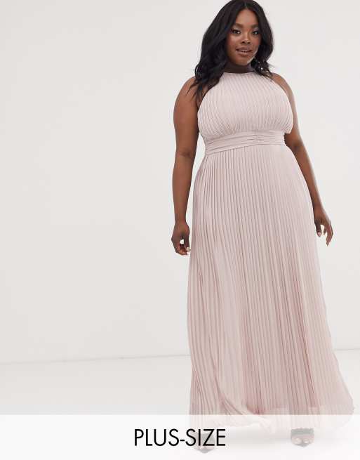 Plus size store taupe bridesmaid dresses