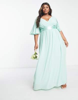 Tfnc green 2025 bridesmaid dress