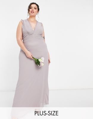 asos tfnc grey bridesmaid dresses