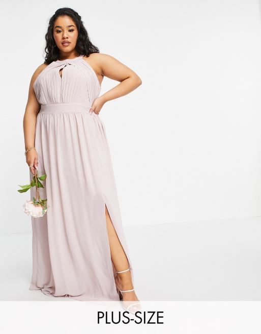 Asos tfnc clearance pleated maxi dress