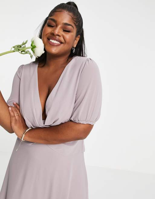 Light grey hotsell plus size dress