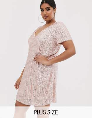silver glitter t shirt dress