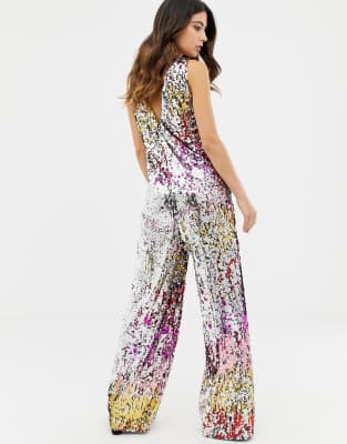 tfnc sequin jumpsuit