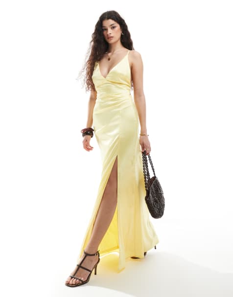Robe Soirée Femme Onsoyours - Longue Dos Nu - Bandage Élégant - Mariage Cocktail - Polyester/Élasthanne