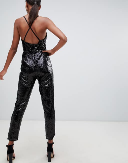 Tfnc cheap sequin jumpsuit