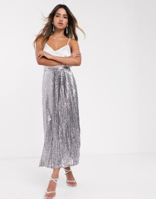 sequin midi skirts