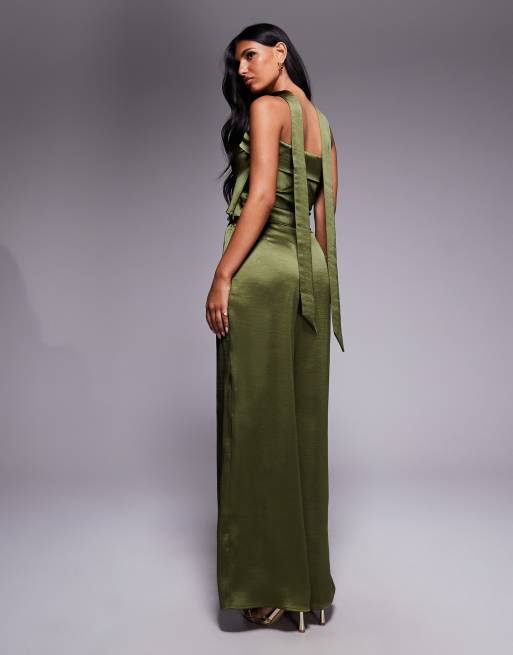 TFNC tailored pants in olive, 3 of 5