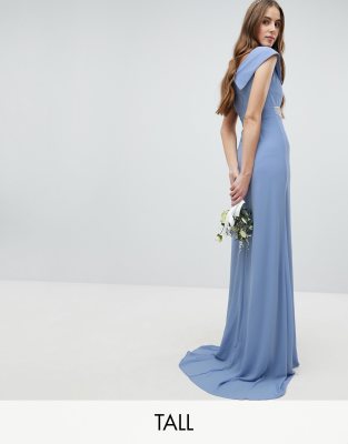 tfnc bardot maxi bridesmaid dress