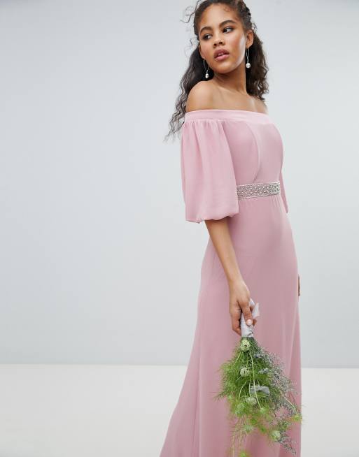 Tfnc bardot shop maxi bridesmaid