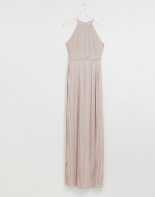 tfnc high neck pleated maxi dress