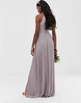 tfnc bridesmaid exclusive pleated maxi dress