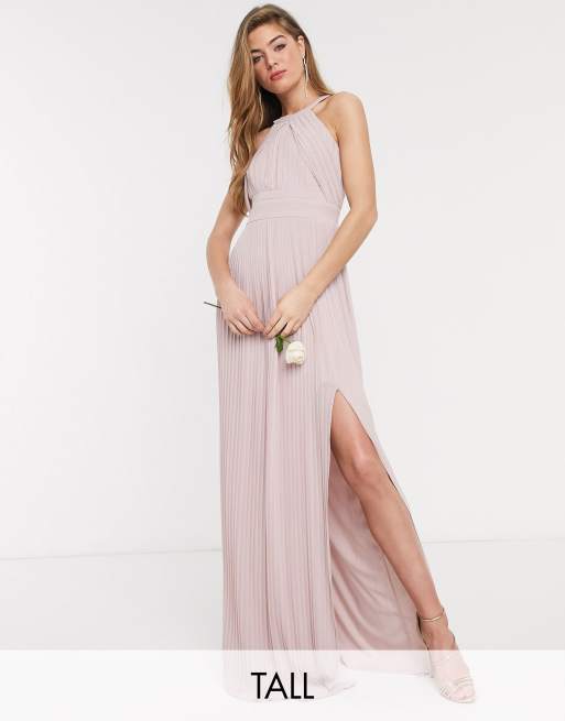 Asos tfnc shop pleated maxi dress