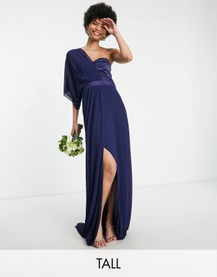 tall navy bridesmaid dresses