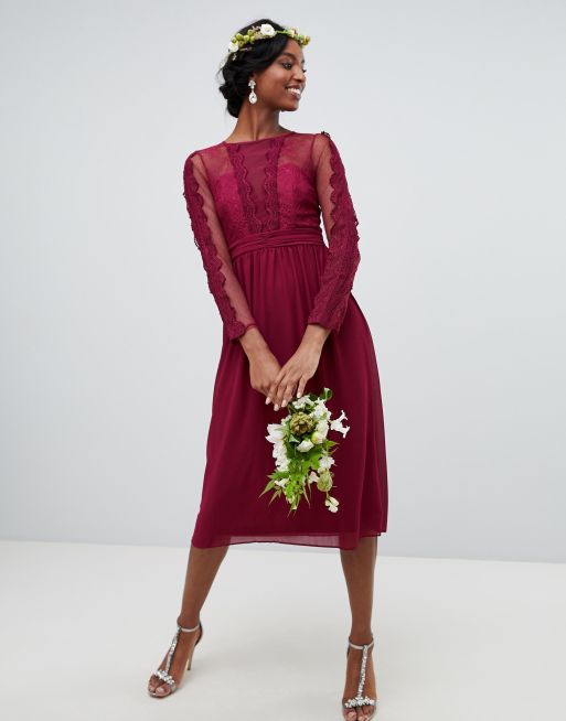 Tfnc store burgundy dress