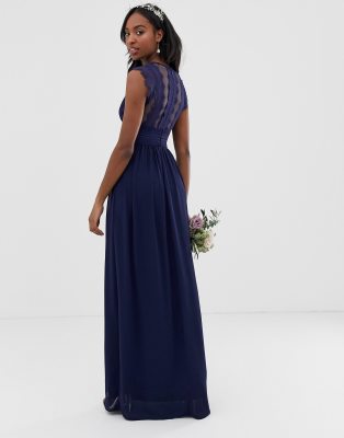 tall navy bridesmaid dresses