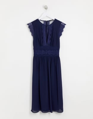 asos navy bridesmaid