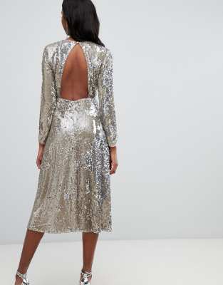 fit and flare sparkly dress