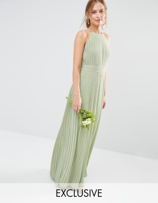 sage green dress asos