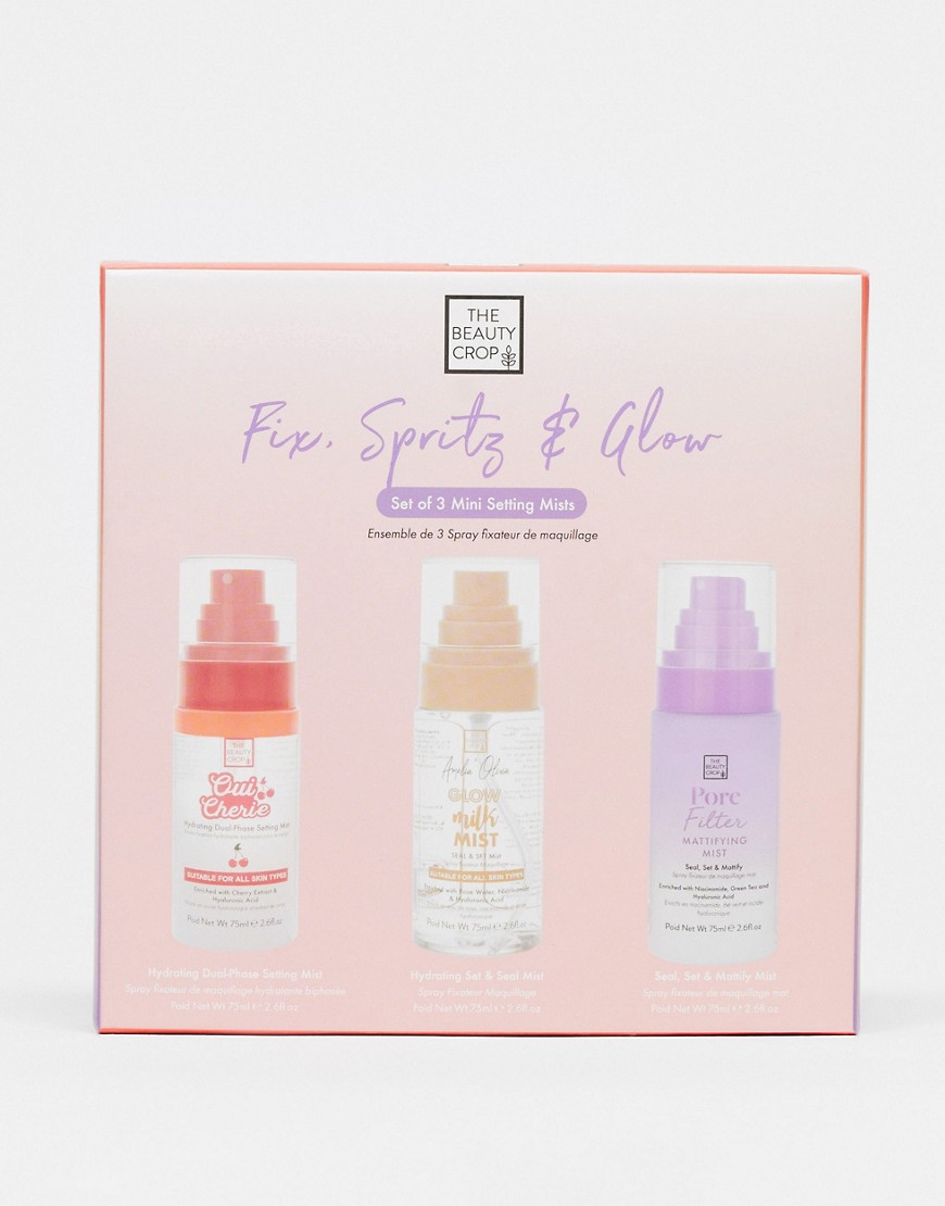 The Beauty Crop Fix, Spritz & Glow Set of 3 Mini Setting Mists - 19% Saving-Multi