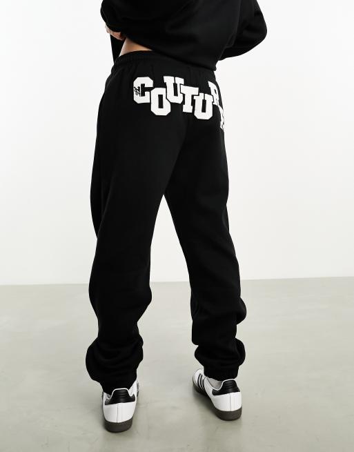 The Couture Club applique sweatpants in black, 2 of 4